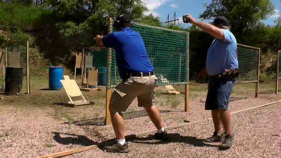 Andy Shooting USPSA Match